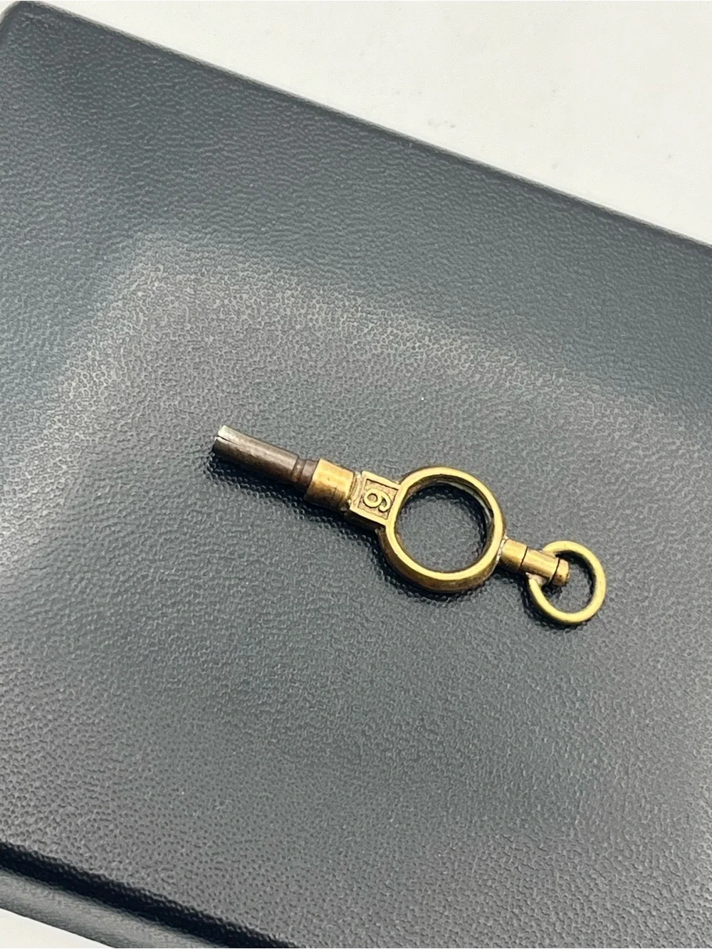 Victorian gold & silver tone size 6 vintage pocket watch winding key antique - Picture 5 of 14